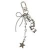 Star and Bowknot Pendant Key Chain for Men Women Handmade Keychain Backpack Accessory Stylish Detachable Phone Lanyard