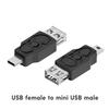 USB Male Female To Micro Mini USB Male Adapter Connector Micro USB Charger Adapter for Samsung Xiaomi Redmi Huawei Converter