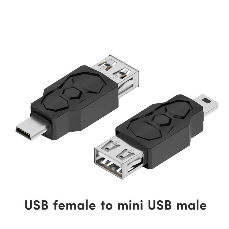 USB Male Female To Micro Mini USB Male Adapter Connector Micro USB Charger Adapter for Samsung Xiaomi Redmi Huawei Converter