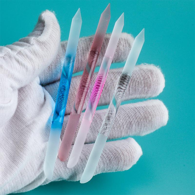 Glass Cuticle Pusher Cuticle Remover Tool Double Sided Cuticle Trimmer Manicure Stick Professional Manicure Tool