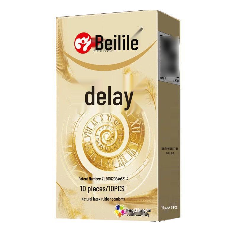 Beilile Ultra-Thin Large Dotted Condoms 10 Pack for Clitoral Stimulation - Adult Intimate Family Planning Supplies