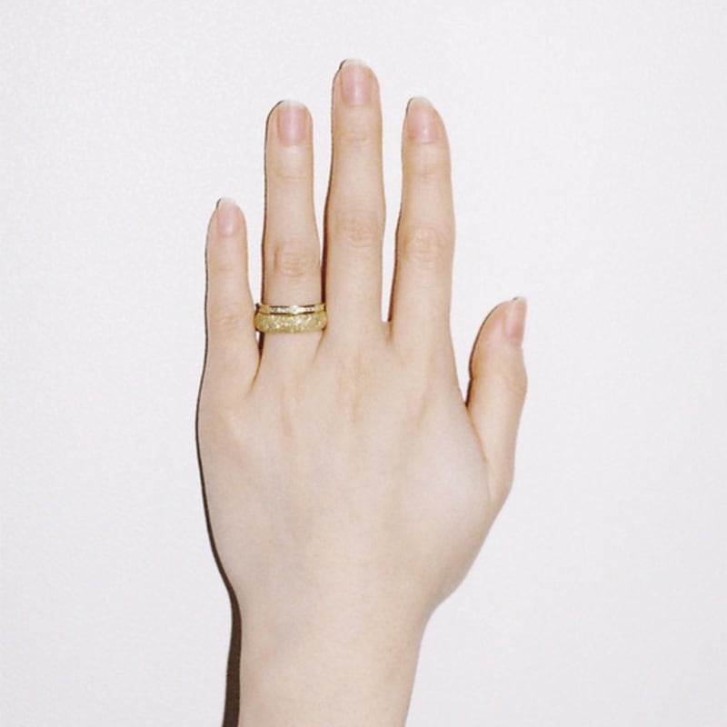 OURPIERRE GRANITO ROUND RING BOLD VERMEIL