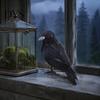 Realistic Feathered Crows Black Crow Halloween Decor, Lifelike Raven Figurine Prop Simulation Ravens for Haunted House, Artificial Bird Ornament Party