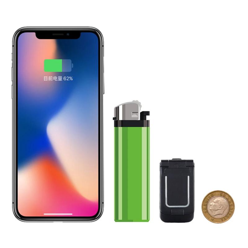 0,66" Mini Flip Mobiltelefon Minste klapptelefon FM Trådløs Bluetooth 3.0 Oppringer Handsfree Øretelefon Enkelt SIM-kort telefon