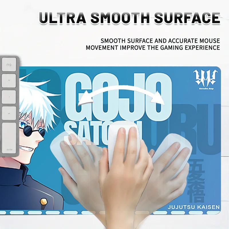1Pc Gojo Satoru'S Cool Style Gaming Mouse Pad Keyboard Desk Mat Non-slip Rubber Lock Edge Waterproof Computer Mousepad for Office Home Decor Y1463