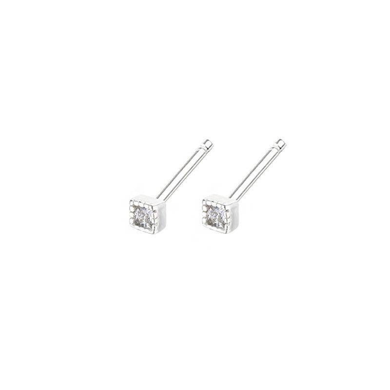 All-match Earrings New Year's Trendy Earrings Are Small and Fresh Inlaid with Temperament Earrings Simple for Women