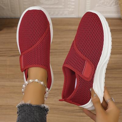 Fashion Women Mesh Shoes Spring New Breathable Slip On Women Sneakers Outdoor Walking Sneakers Comfortable Casual Shoes Zapatos De Mujer