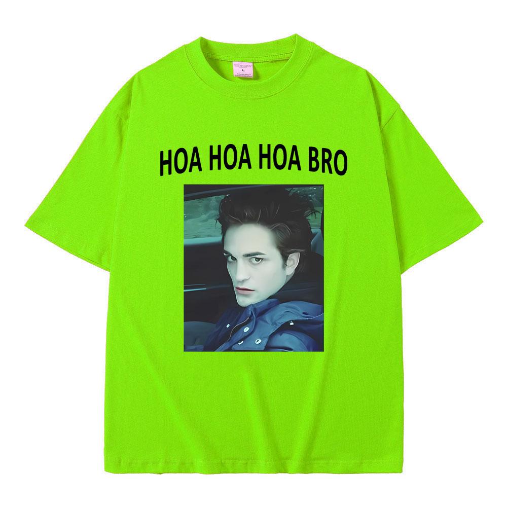 

Кіносерія Сутінки Едвард Каллен Хоа Хоа Хоа Футболка Роберт Паттінсон Смішні Футболки з мемами Чоловіча Повсякденна Футболка Оверсайз 4XL