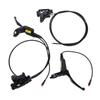 Four Piston Bike Hydraulic Brakes Set Universal Hydraulic Disc Brakes with Levers 160mm Rotors for Electric Bicycle