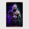 Kratos Metal Sign Pub Cave Pub Printing Garage Decoration Tin Sign Poster