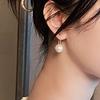 1 Paar Piercing helle Farbe Frauen Ohrringe einfache Faux Perle Anhänger
