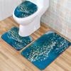 Small Fresh Bathroom Toilet Three-Piece Floor Mat Kitchen Non-Slip Door Mat Bedroom Carpet