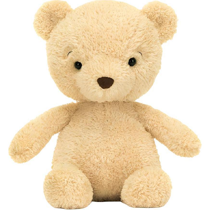 JELLYCAT Bear Series Animal Rumblikin Bear Cute Soft Plush Toy Sitting Height 23cm
