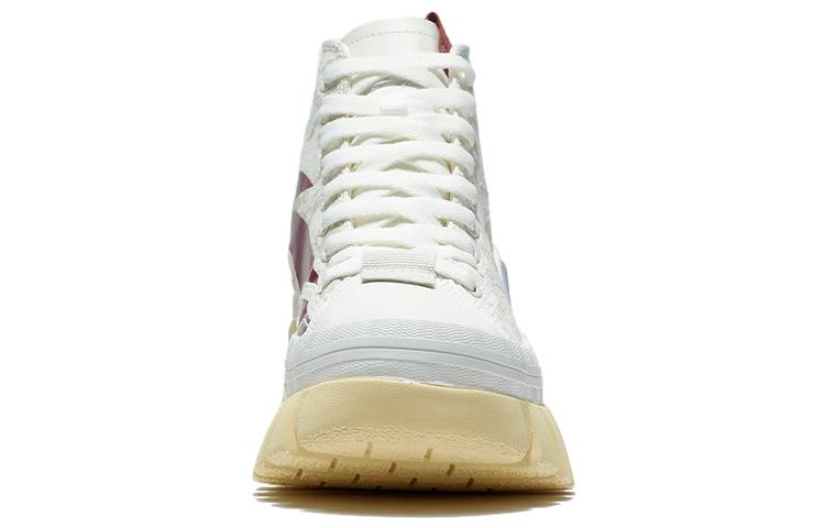 Li Ning Fabric Fashion Cushioning, Wear Resistant High top Casual Shoes Women's AZGS004-3