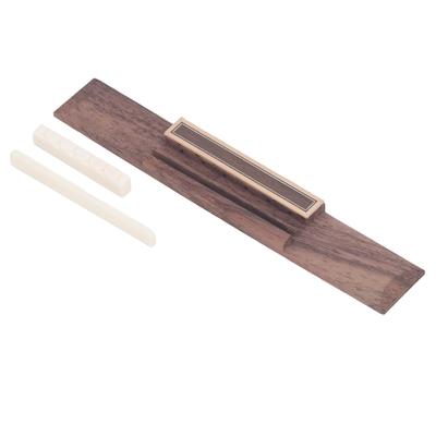 Set Ponte per Chitarra Palissandro Sostituzione Ponte per Chitarra Acustica Classica con Selletta e Capotasto in Osso per