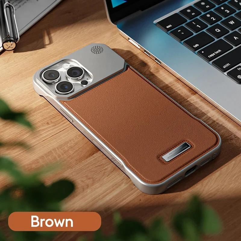 Magnetic Leather Aromatherapy Phone Case For For Iphone 11 12 13 14 1 16 17 Pro Max Plus Wireless Charging Borderless Cover