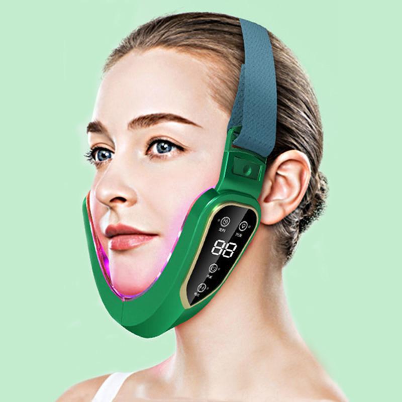Facial Lifting Device LED Photon Therapy Facial Slimming Vibration Massager Double Chin V-shaped Cheek Lift Face