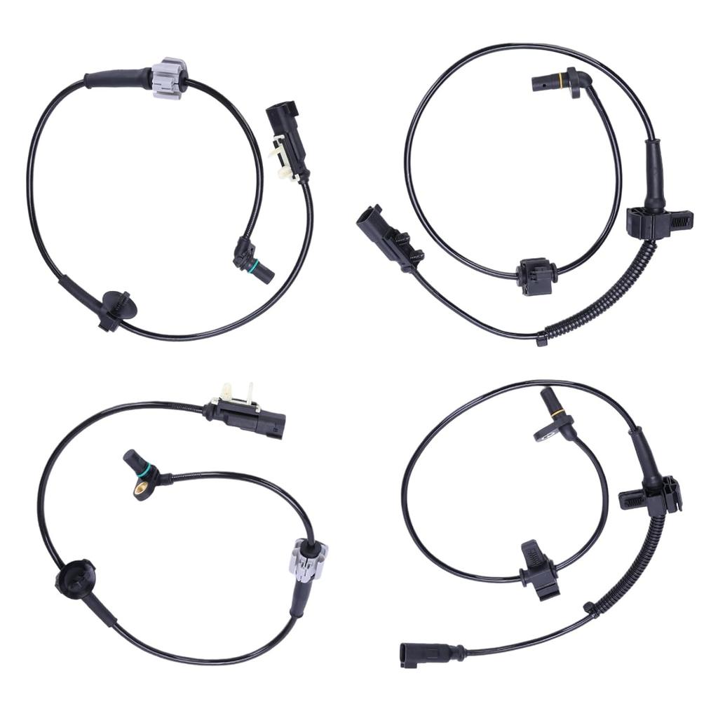 4Pcs ABS Sensor Anti-Lock Brake System Wheel Speed Sensor Front/Rear Wheels Compatible with for J-eep Silverado 1500 Tahoe for Sierra 1500 Yukon