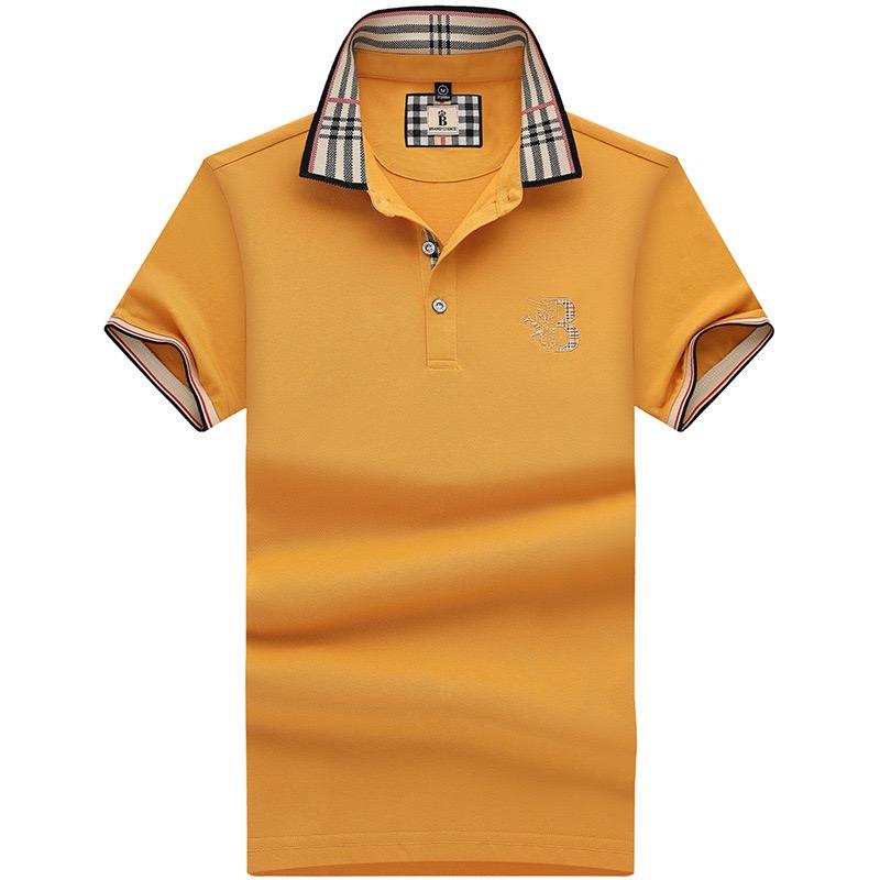 TrendHub Embroidered Men's Pure Cotton Premium Polo Shirt New Style Business Leisure Breathable Men's Flip Collar T-shirt