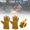 Non-Slip Cowhide Welding Gloves Wear-resistant Welder Work Gloves Safety Gloves  Safety Protection