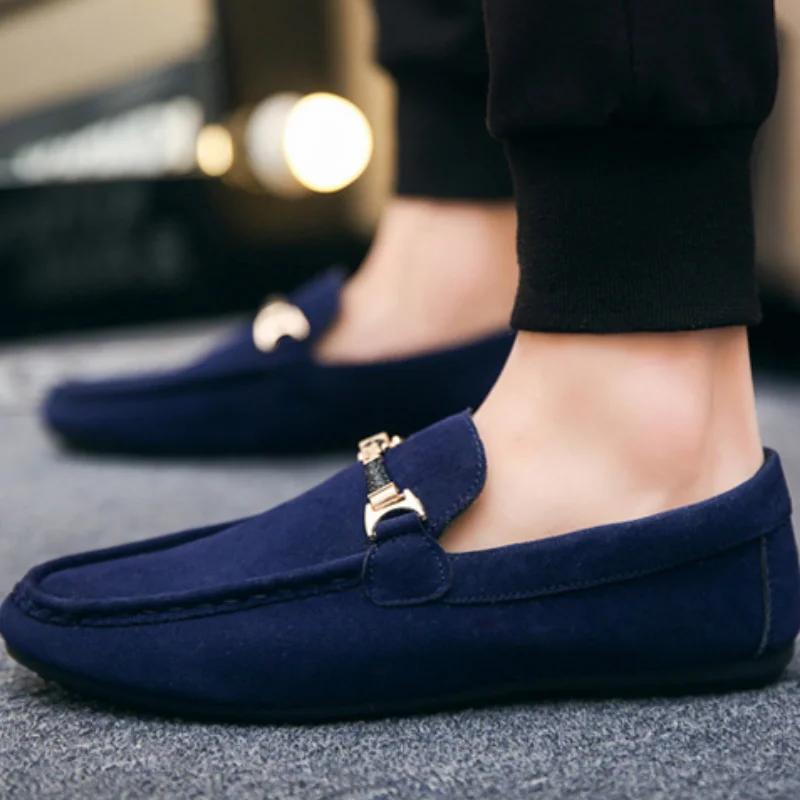 Men's Casual Shoes Soft Comfortable Driving Moccasins Slip On Loafers for Men Lightweight Flat Walking Shoes Sapatenis Masculino