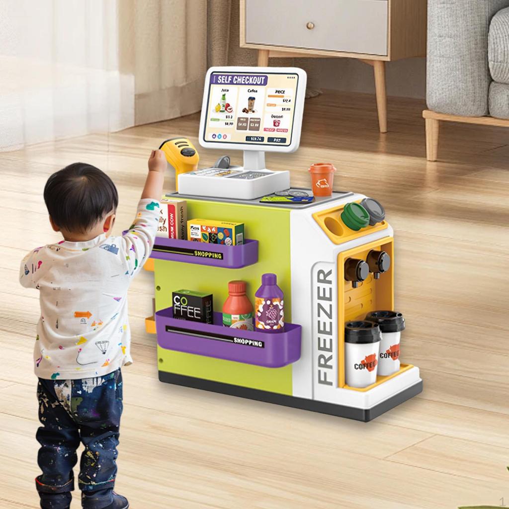 Spielzeugkasse Kasse Pädagogisches Rollenspiel für Kinder im Alter von 3-7 Jahren