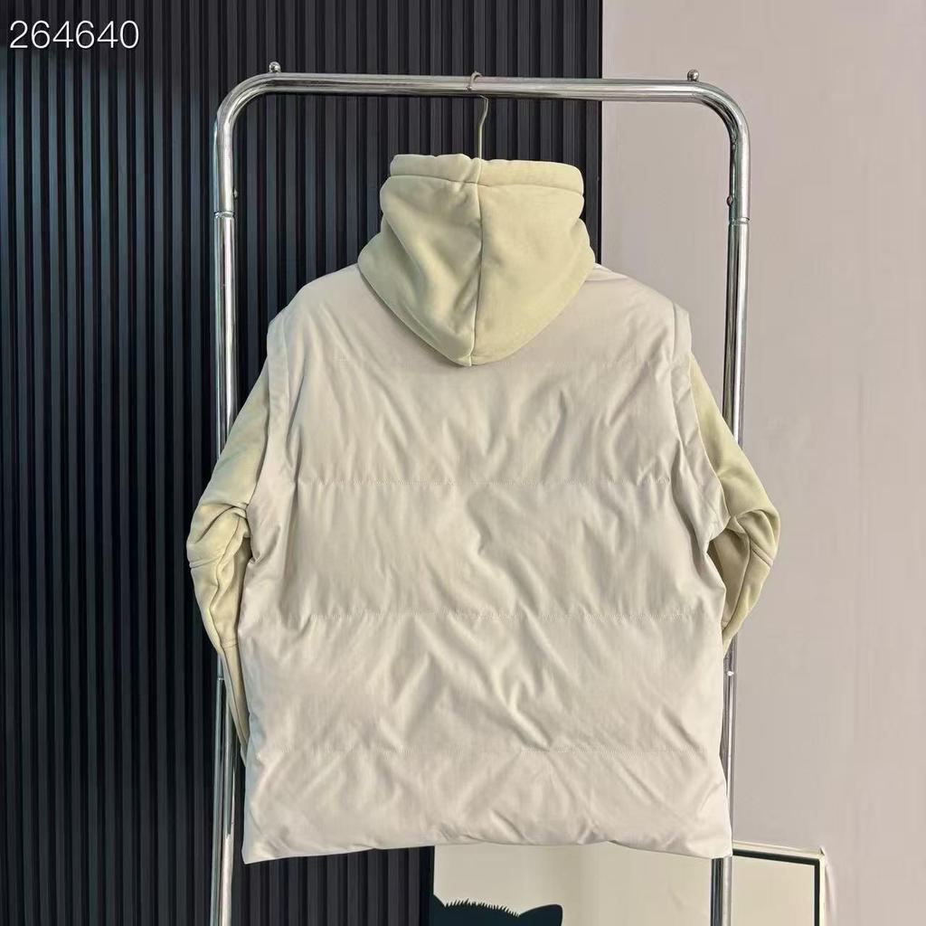 Jachetă din bumbac cu glugă, piesă dublă Stone Island, cu emblemă pe mânecă