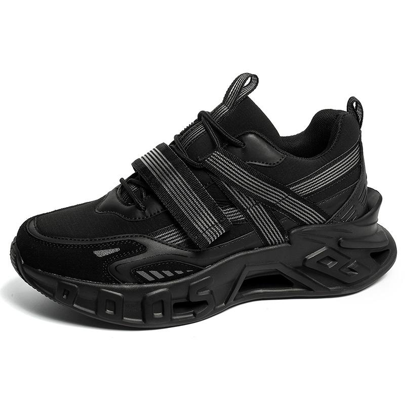 

Новые амортизирующие кроссовки для бега для мужчин, подходящие для тяжелых бегунов, спортивные, на шнуровке, нескользящие, для активного отдыха, мужские кроссовки 39 чёрный