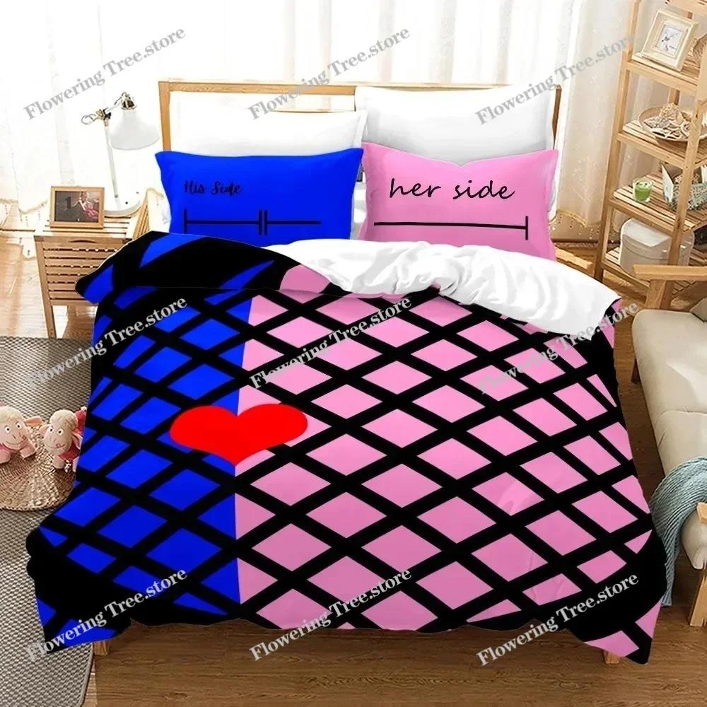 New King Queen Lovers Bedding Set Single Twin Full Queen King Size Lover Oil Painting Bed Set Aldult Boys Bedroom Duvetcover