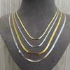 Silver color Choker Necklace For Women Snake Chain Smiple Geometric Fine Jewelry Wedding Party Birthday Gift