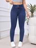 2025 Damen High-Stretch Skinny Jeans mit breitem Bund und Po-Lifting