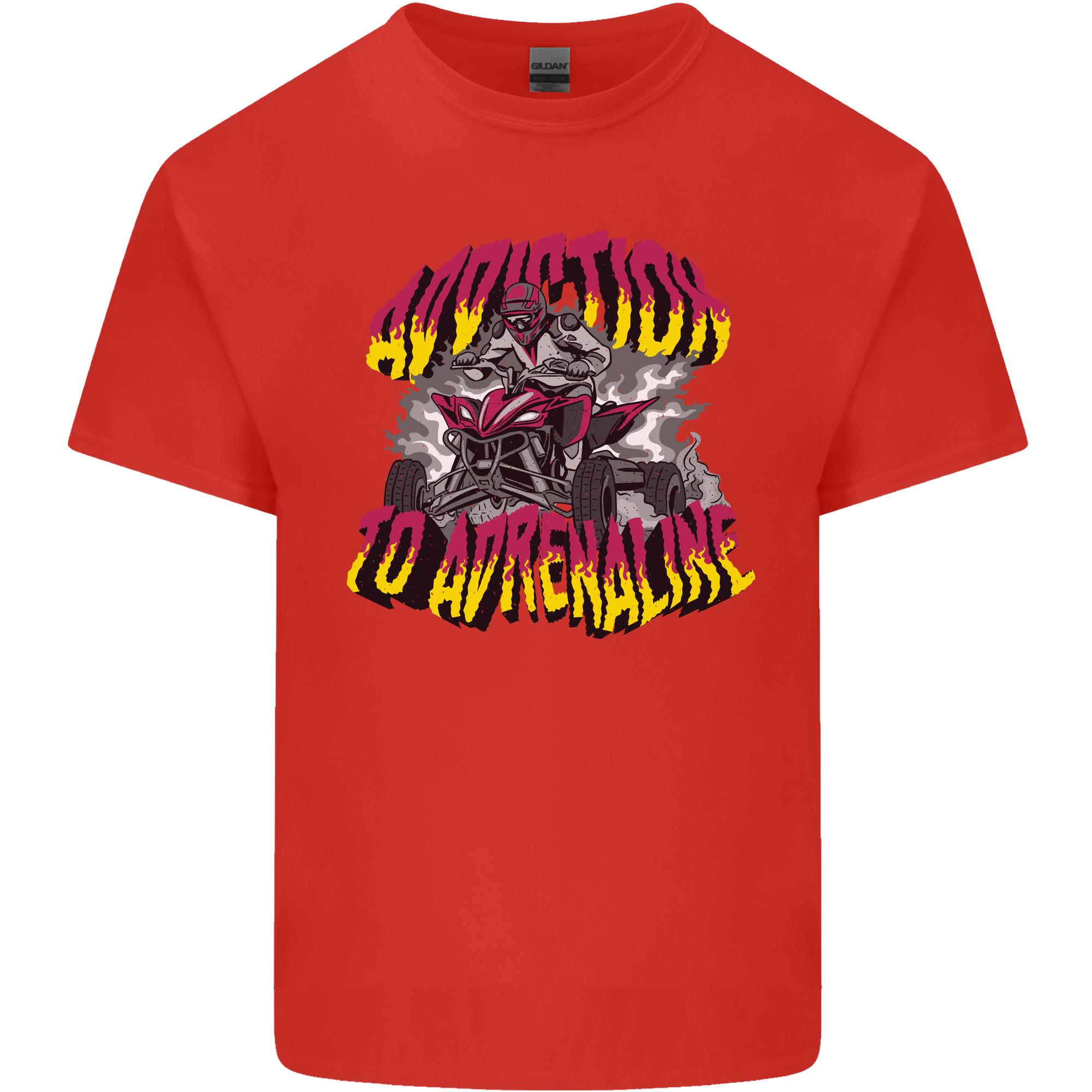 Quad Biking Adrenaline ATV Biker Off Road Unisexs Light Cotton TShirt S