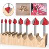 Chamfer Bevel V Groove 1/4 Inch Shank Engraving Drill Bit Durable Router Bits  Woodworking