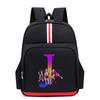 College Style Trend 26 Letter Printing Anime Cartoon Large Capacity Burden Reduction Backpack Casual Student School Bag