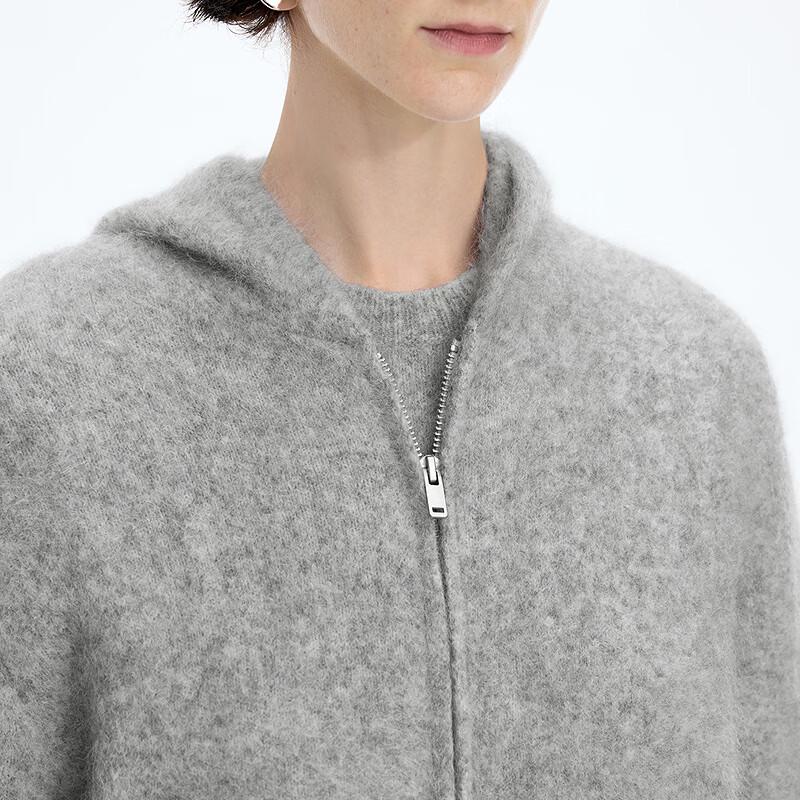 JNBY 2025 Winter Hooded Knit Cardigan