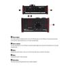 Passive Monitor Controller with XLR 3.5mm Inputs Outputs Supports Attenuation Control Mute Function