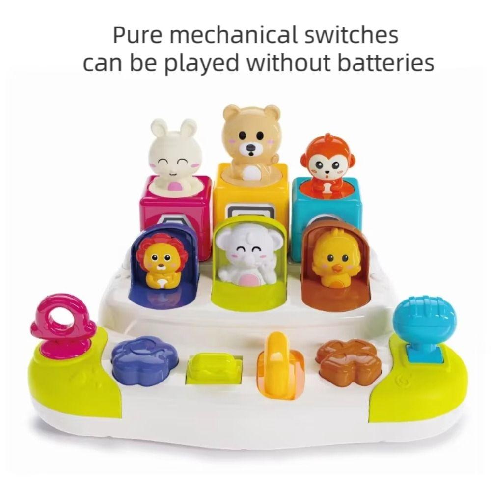 ABS Peekaboo Switch Box Color Sorting Pop-up Animals Toy  Early Learning Educational