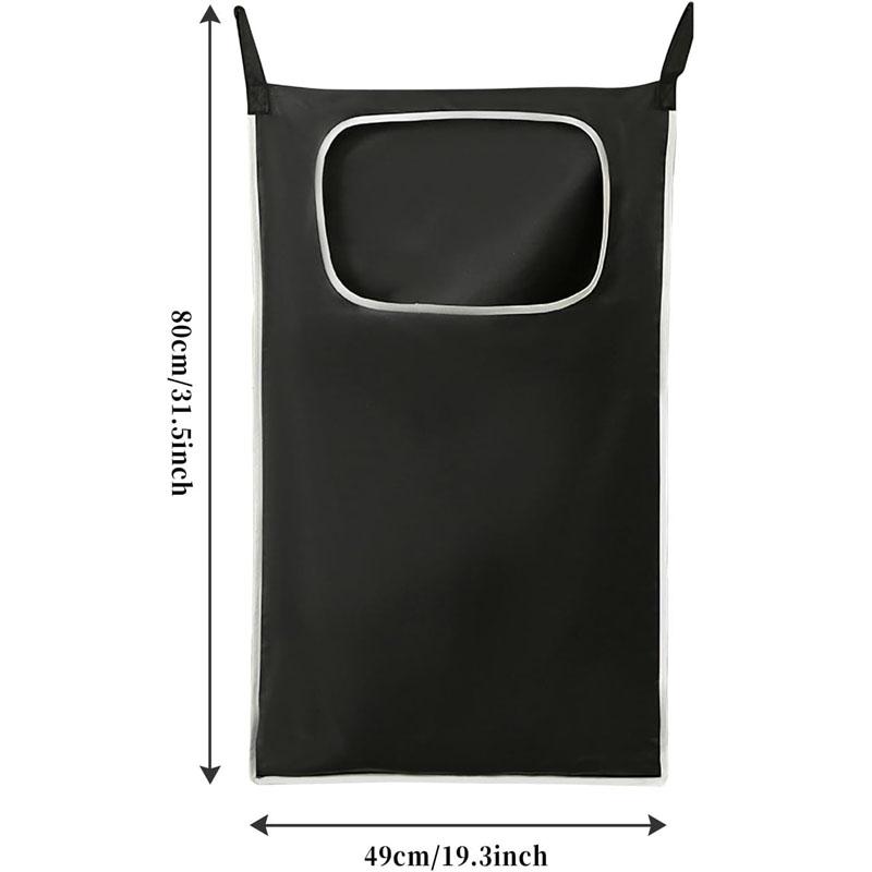 Úložná taška na špinavé oblečení Košík Rám Kbelík Skládací síťovina Prádelna Koupelna Závěsný organizér na domácí oblečení s háčkem