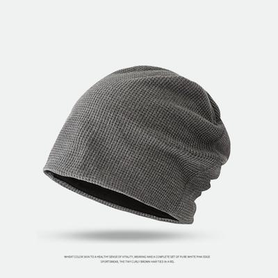 Outono inverno chapéu masculino ao ar livre pulôver chapéu camadas duplas chapéu de algodão lua chapéu feminino quente dormir chapéu bandana chapéu empilhado
