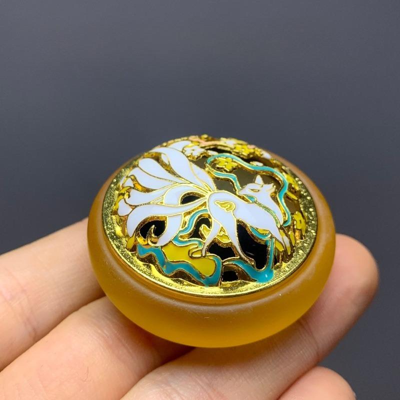 

Мини-глазурь, нефритовая курильница, агаровое дерево, сандаловое дерево, ароматерапевтическая печь, украшение для дома и офиса Style B жёлтый