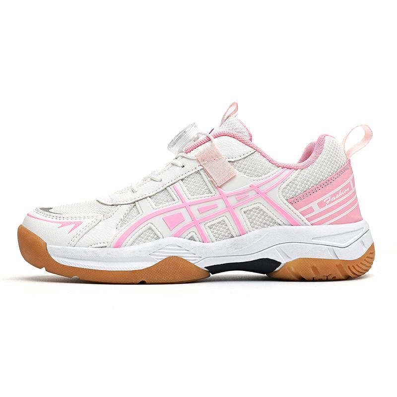Men Women Outdoor Sneakers New Rotating Buckle Badminton Sneakers, Tennis Rubber Bottom, Suitable Men s Women s Indoor Field 37