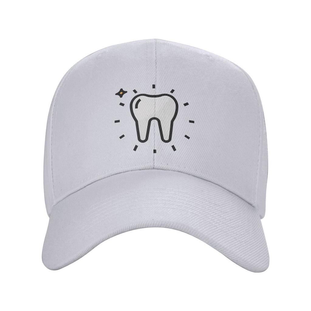 Fashion Dental Clinic Wall Face Decoration Dental Offices D Curved Brim Baseball Cap Structured Fit Hats For Unisex