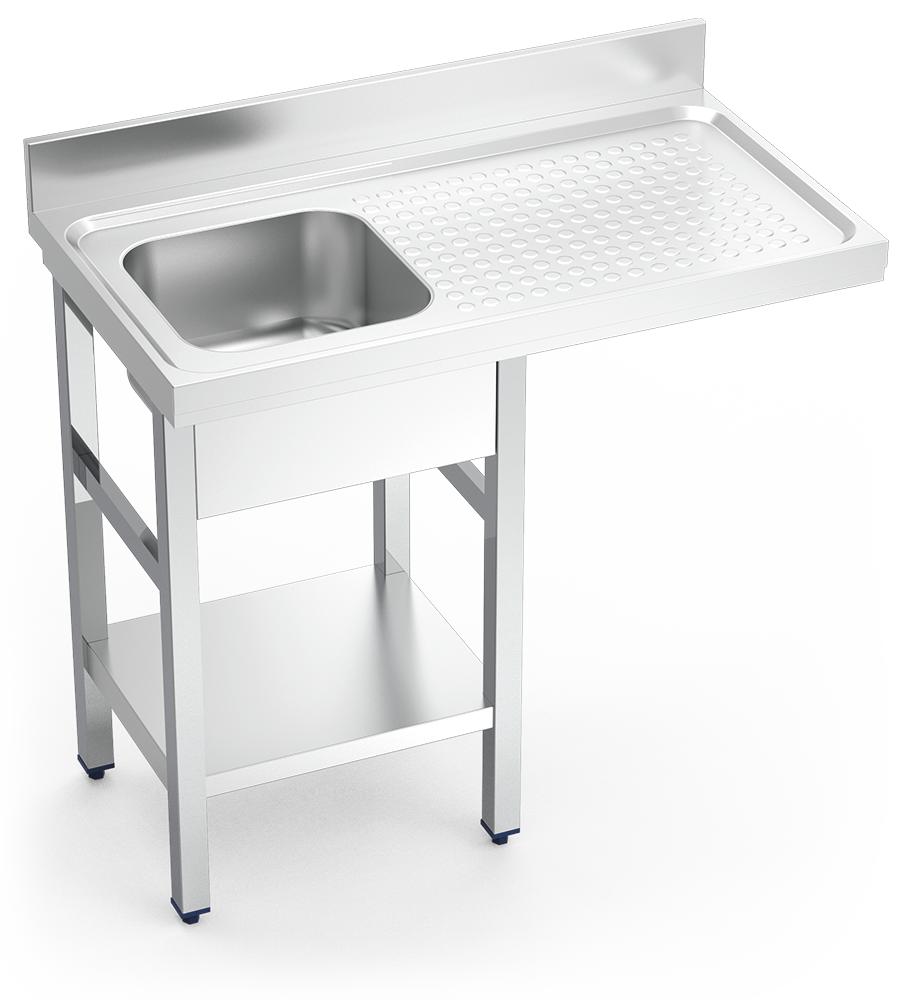 FRICOSMOS-Lave-verres évier 1C,ED 1000x550x850 mm. dimensions du godet 340x340x200 mm. Réf.: 54230