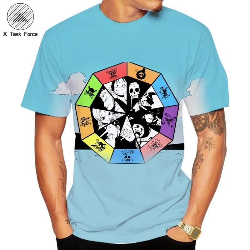 

One Piece Luffy Cosplay Anime Manga T-Shirt Tee Costumes Undershirt Polyester 2XL