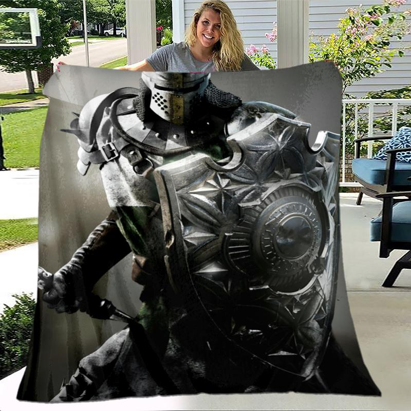 For Honor Theme Printed Blanket,Perfect for Couch, Bed, Travel & Outdoor Use | Machine Washable, Cozy & Durable.