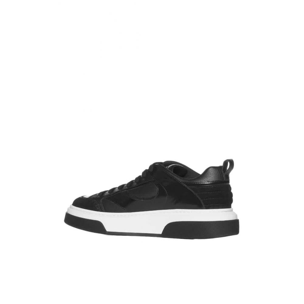 Ferragamo Ferragamo Cassina Leather Low Top Sneakers Black
