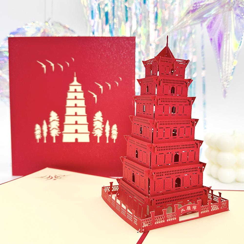 3D Pop Up Birthday Card 3D Miniatures Invitation Cards World Attractions Business Card Boy Gifts Greeting Card Tourist Postcard