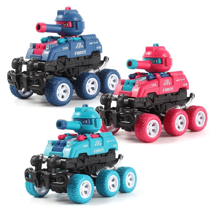 Deformable Six-wheel Inertial Power Toy Tank Children's Companion Game Props Off-road Vehicle/engineering Vehicle Toys