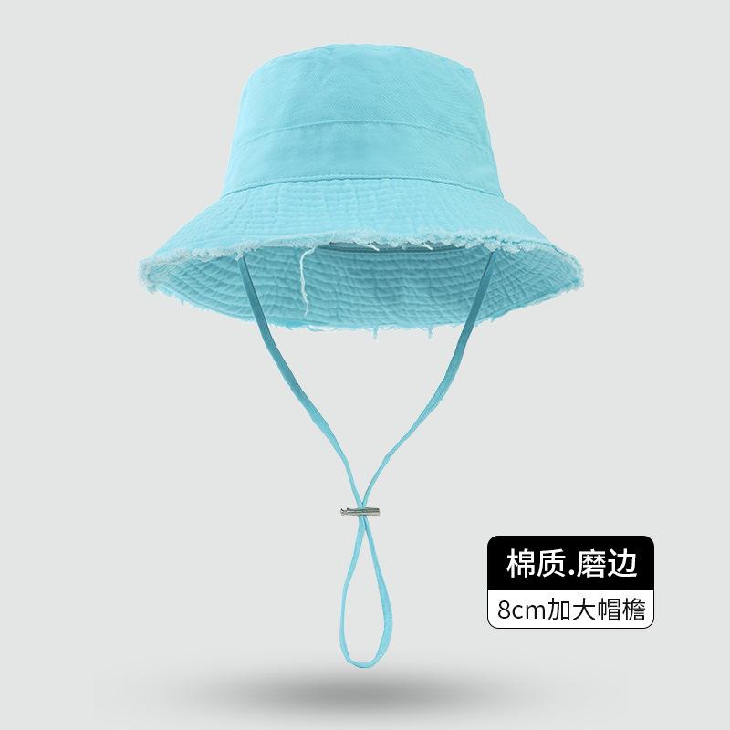 Foldable casual sunscreen cap pink dopamine sunshade basin hat women
