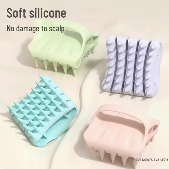 Summer Silicone Scalp Massaging Shampoo Comb [Random Color]